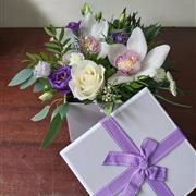 Lavender Hat Box