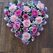 Loose pink &amp; lilac heart 